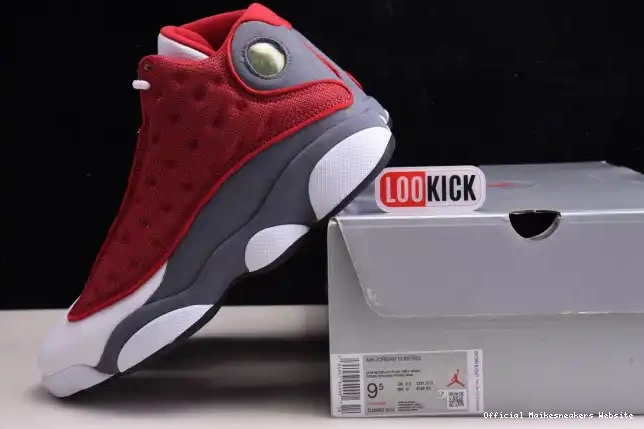 Official Maikesneakers Gym 13 Retro Jordan Flint Air 414571-600 Grey Red 0527